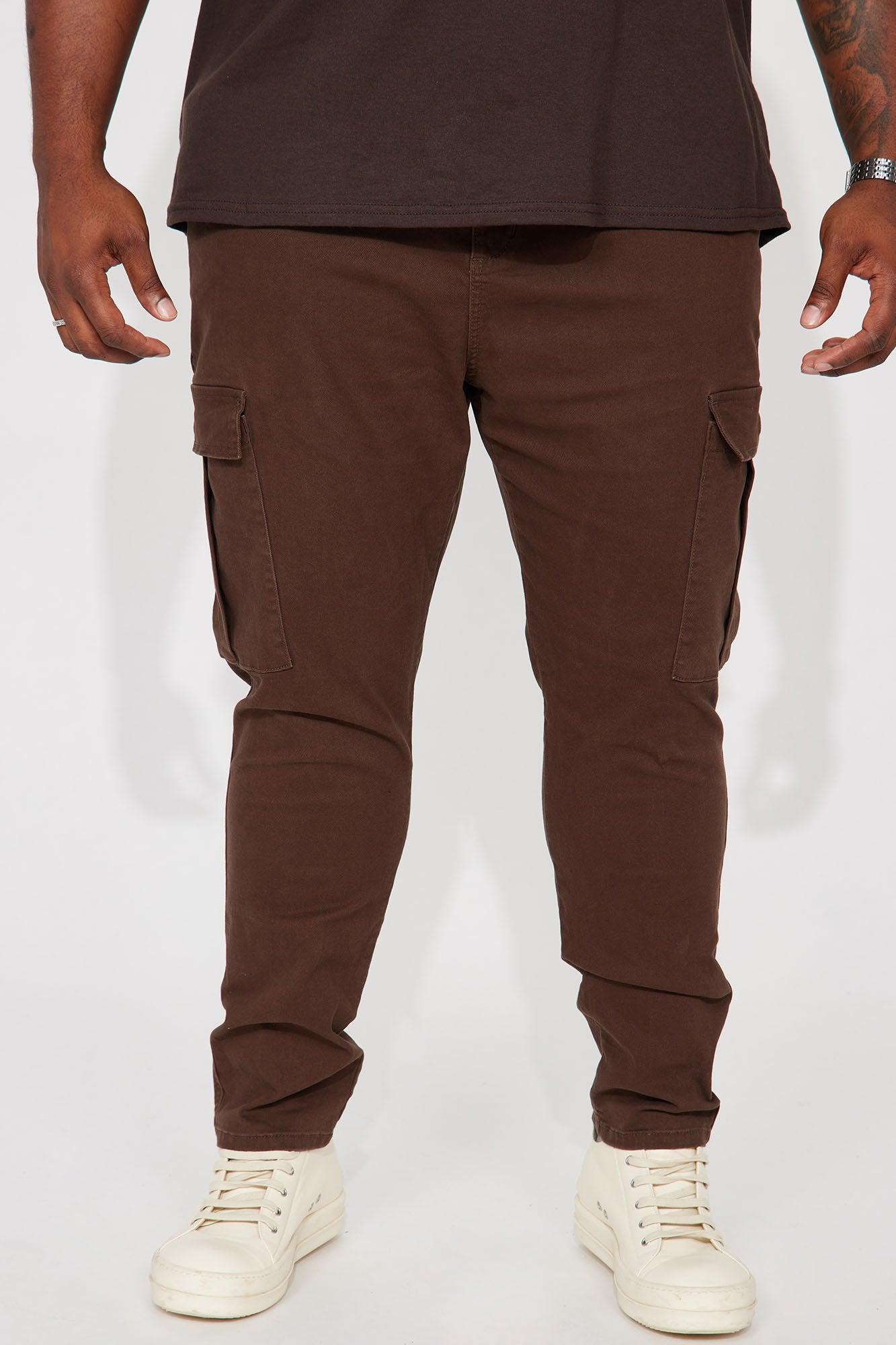 Kyle Slim Cargo Pants - DarkBrown Product Image