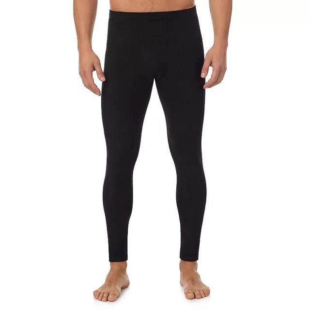 Mens Cuddl Duds Midweight Fleecewear Performance Base Layer Pants Black Grey Product Image