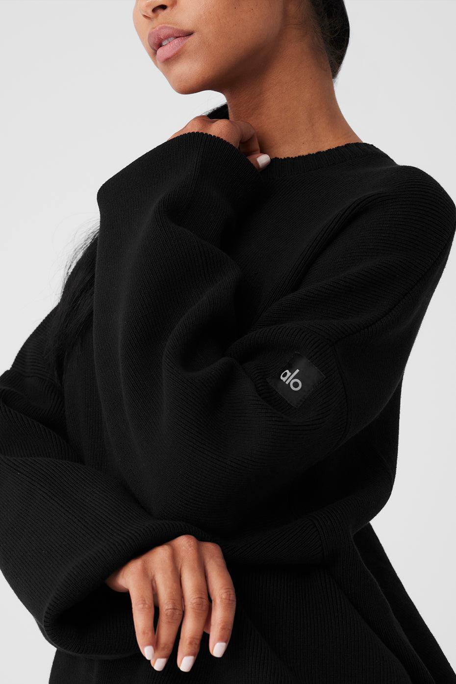 Scholar Crew Neck Sweater - Black Product Image