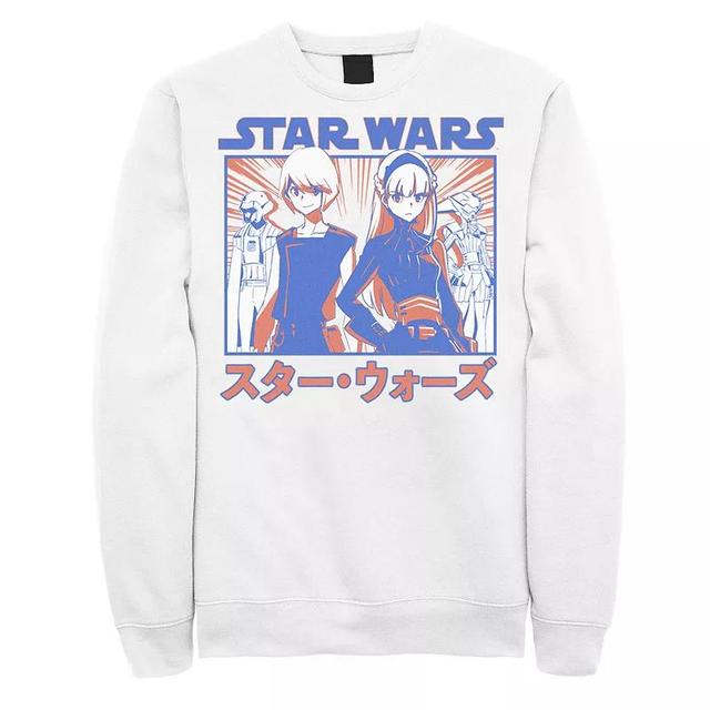 Mens Star Wars Visions Anime Twins Graphic Fleece Product Image