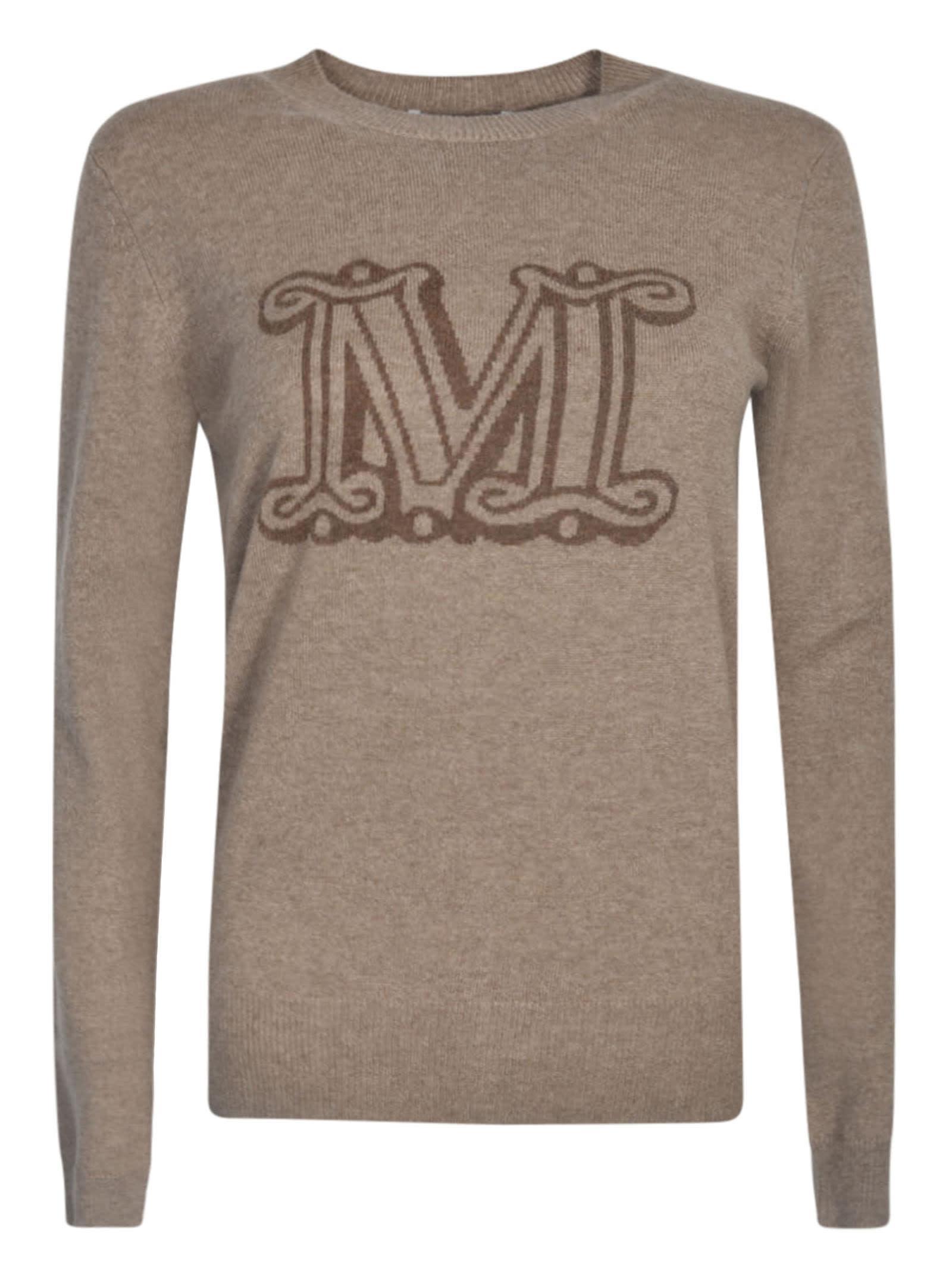 MAX MARA Pamir Crewneck Logo Sweater In Cacha Product Image