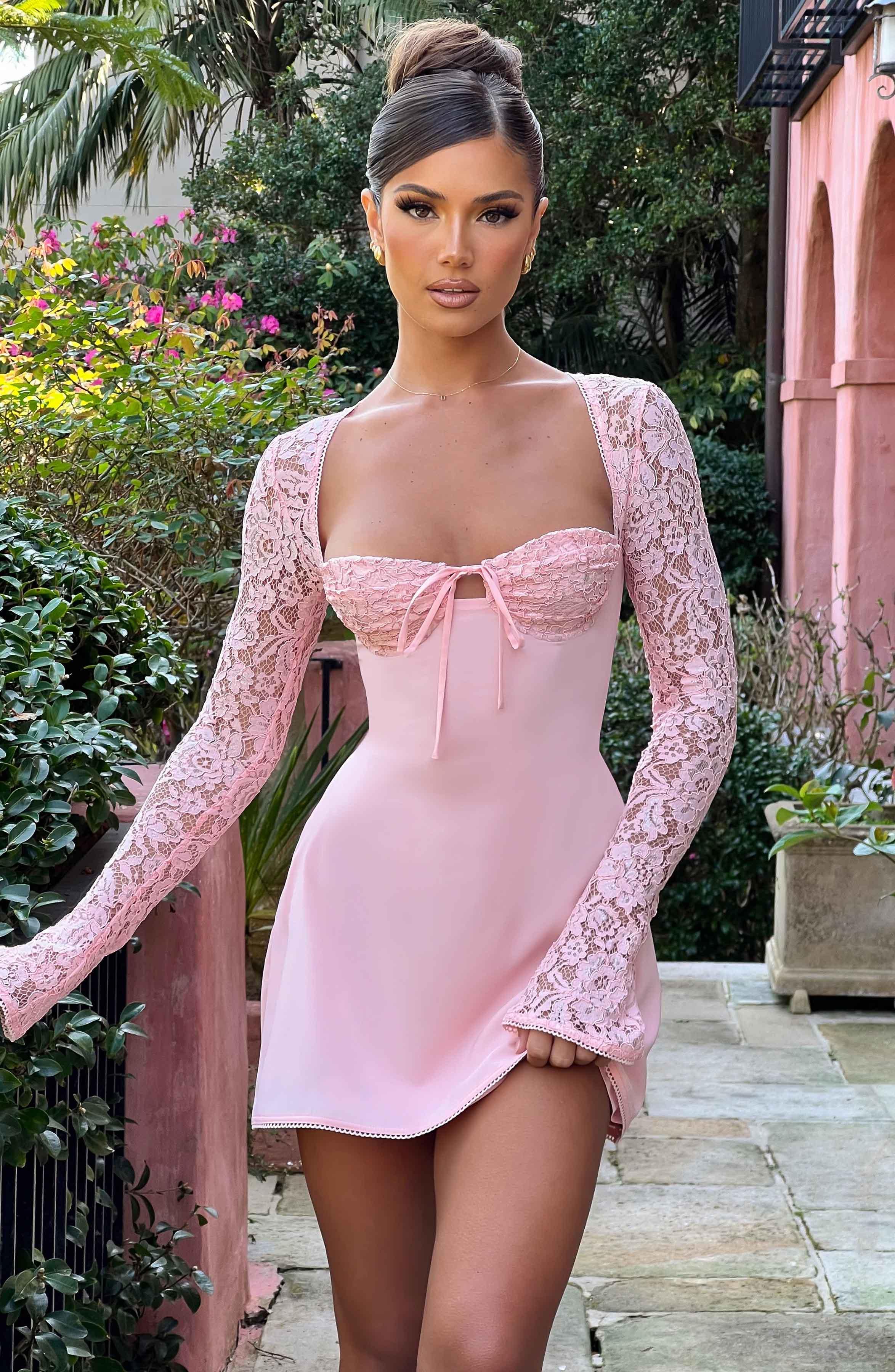 Jacinta Mini Dress - Blush Product Image