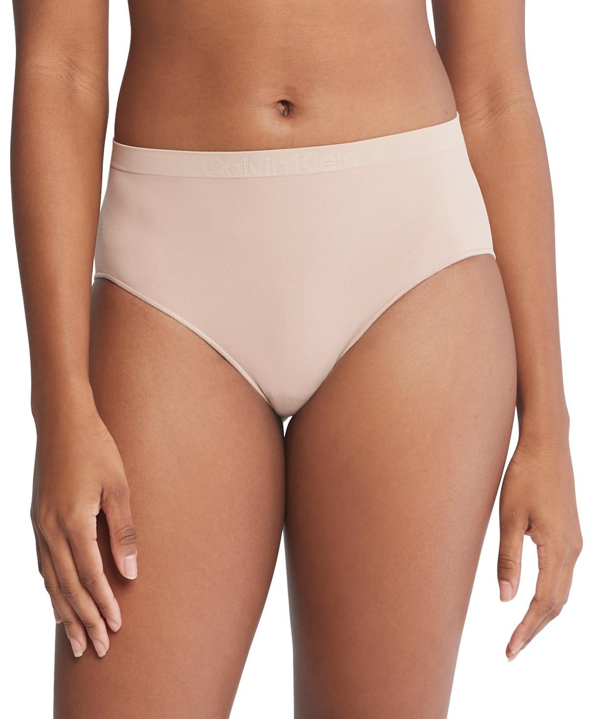 Calvin Klein Womens Bonded Flex Seamless High-Rise Bikini Brief Underwear QD5160 Product Image