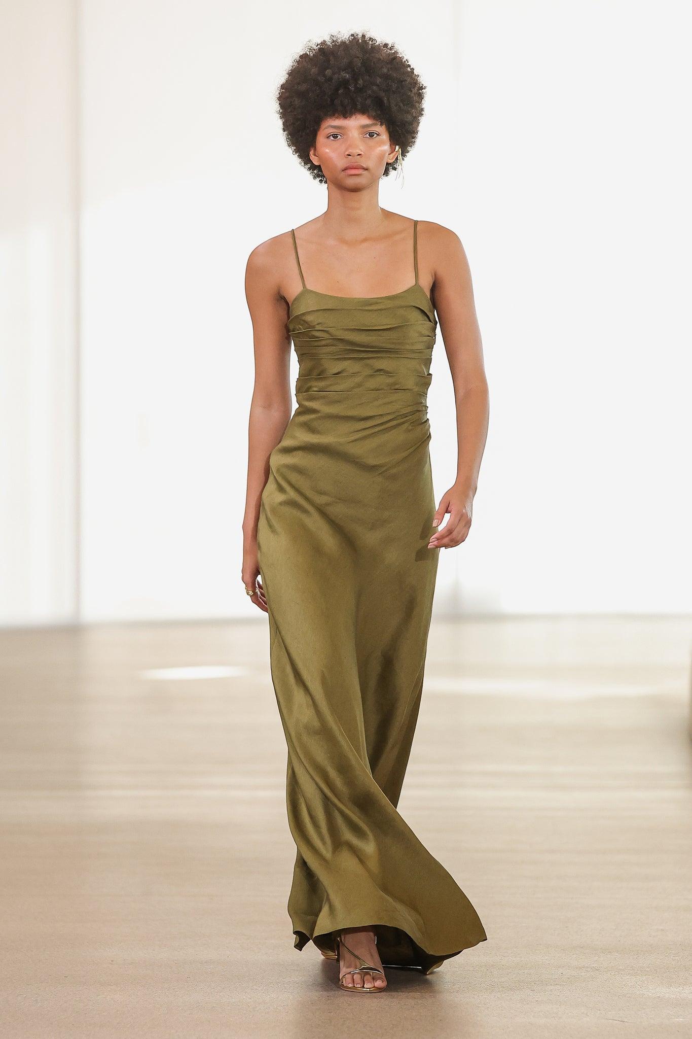 Clarice Draped Maxi Dress Product Image