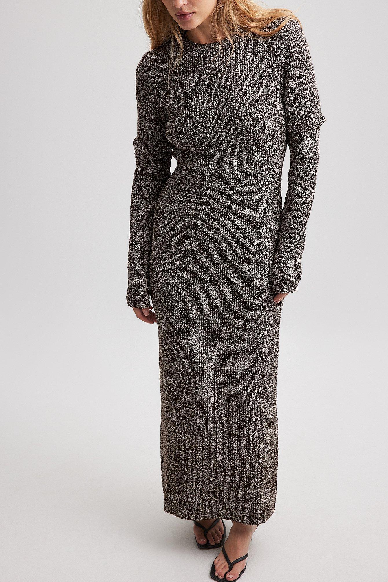 Knitted Detachable Sleeve Dress product image