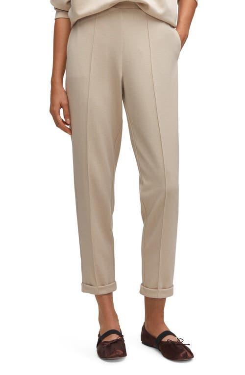 MANGO - Jogger pants with seam detail grey - L - Women Product Image