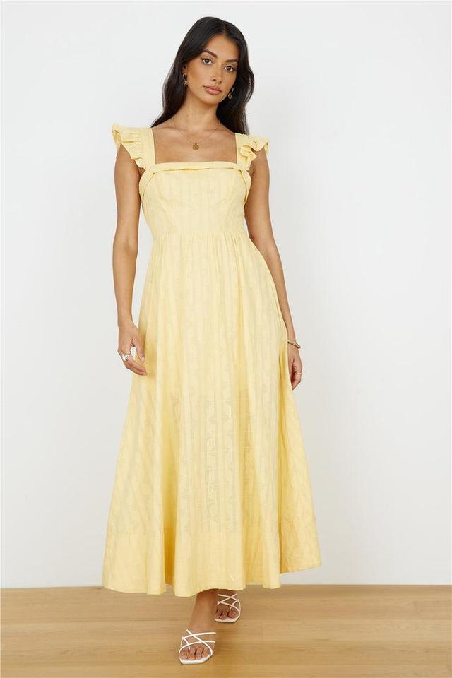 Salty Air Maxi Dress Yellow Product Image