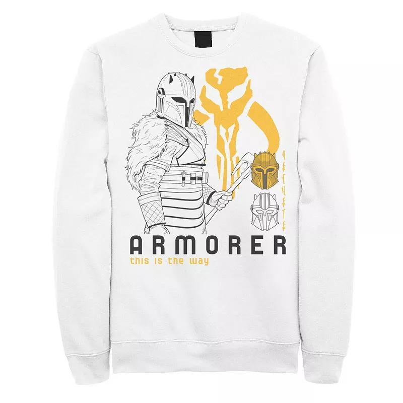 Mens Star Wars The Mandalorian Armorer Line Art Sweatshirt Product Image