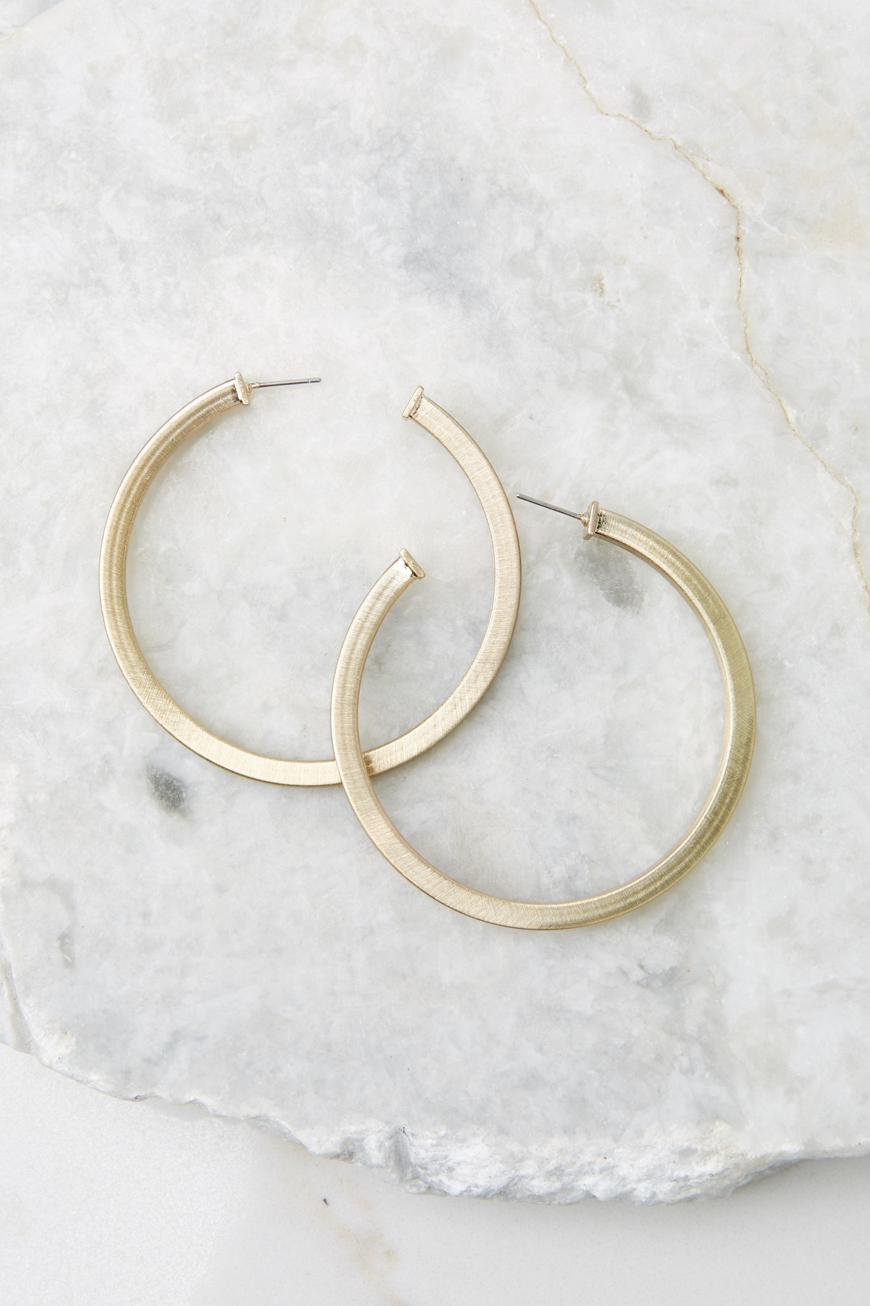 Focus On Me Gold Hoops Product Image