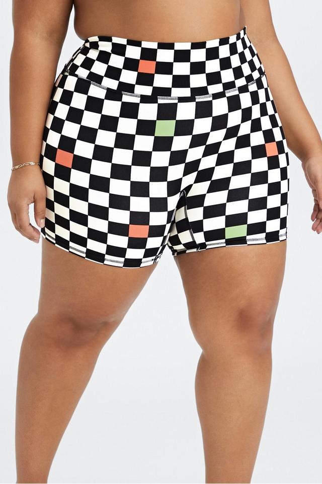 Fabletics Anywhere High-Waisted 6 Short Womens Checks Size S Product Image