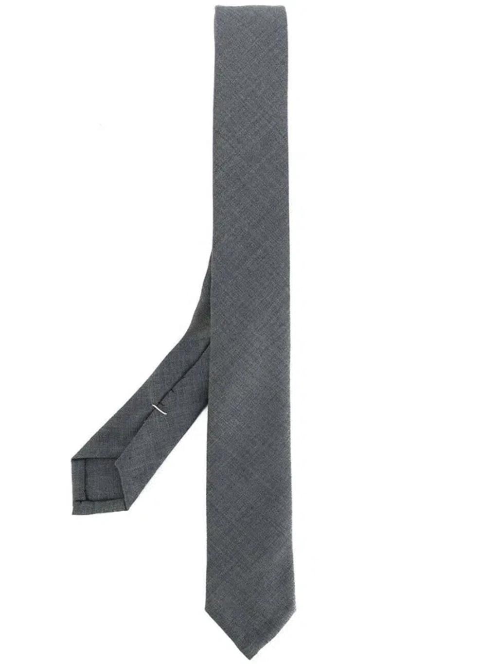 Classic Tie In Super 120's Twill Accessories In Grey Product Image