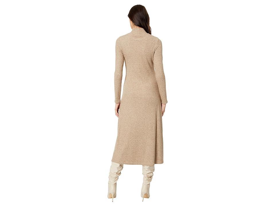 Vince Long Sleeve Mock Neck Dress (Heather Hazel Cream) Women's Dress Product Image