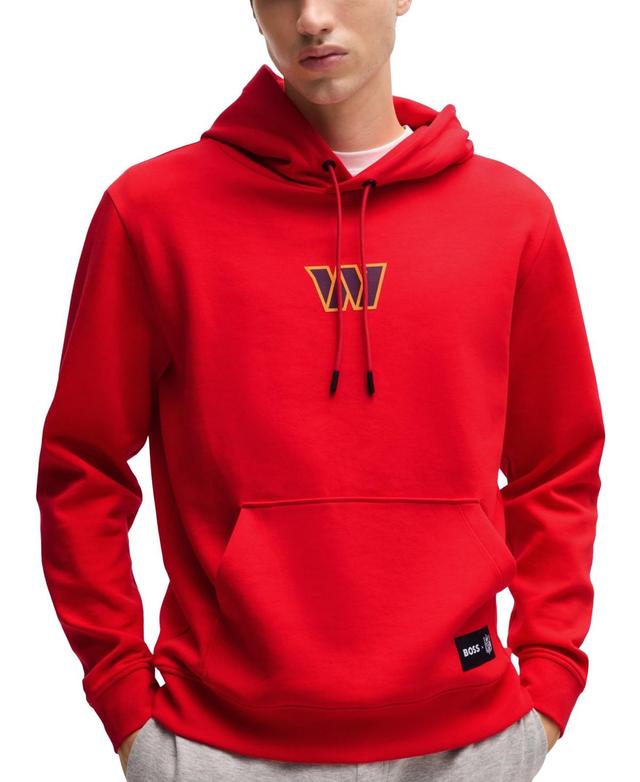 HUGO BOSS Boss X Nfl Interlock Hoodie With Special Branding In Giants Product Image