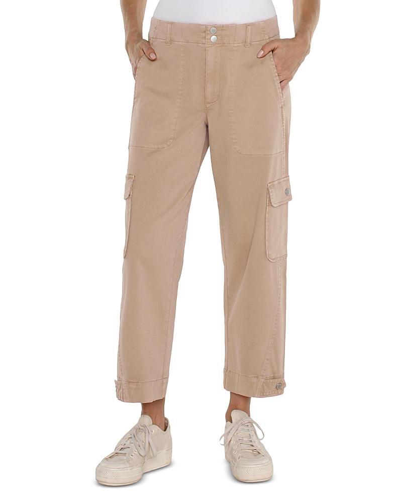 Liverpool Los Angeles Utility Stretch Twill Crop Cargo Pants Product Image