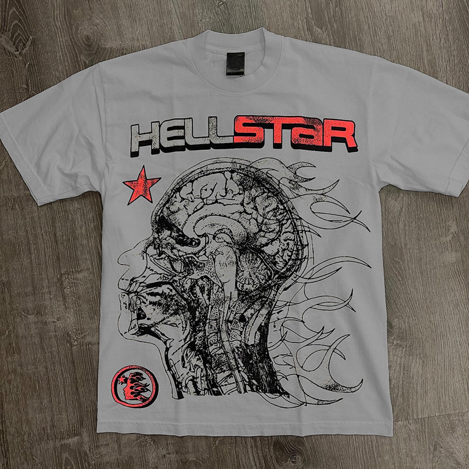 Vintage Hellstar Human Development Graphic Cotton T-Shirt Product Image