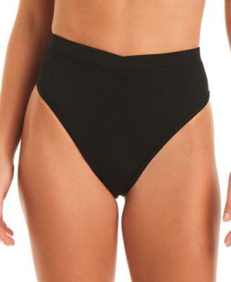 Jessica Simpson Womens High Waist Bikini Bottoms Product Image