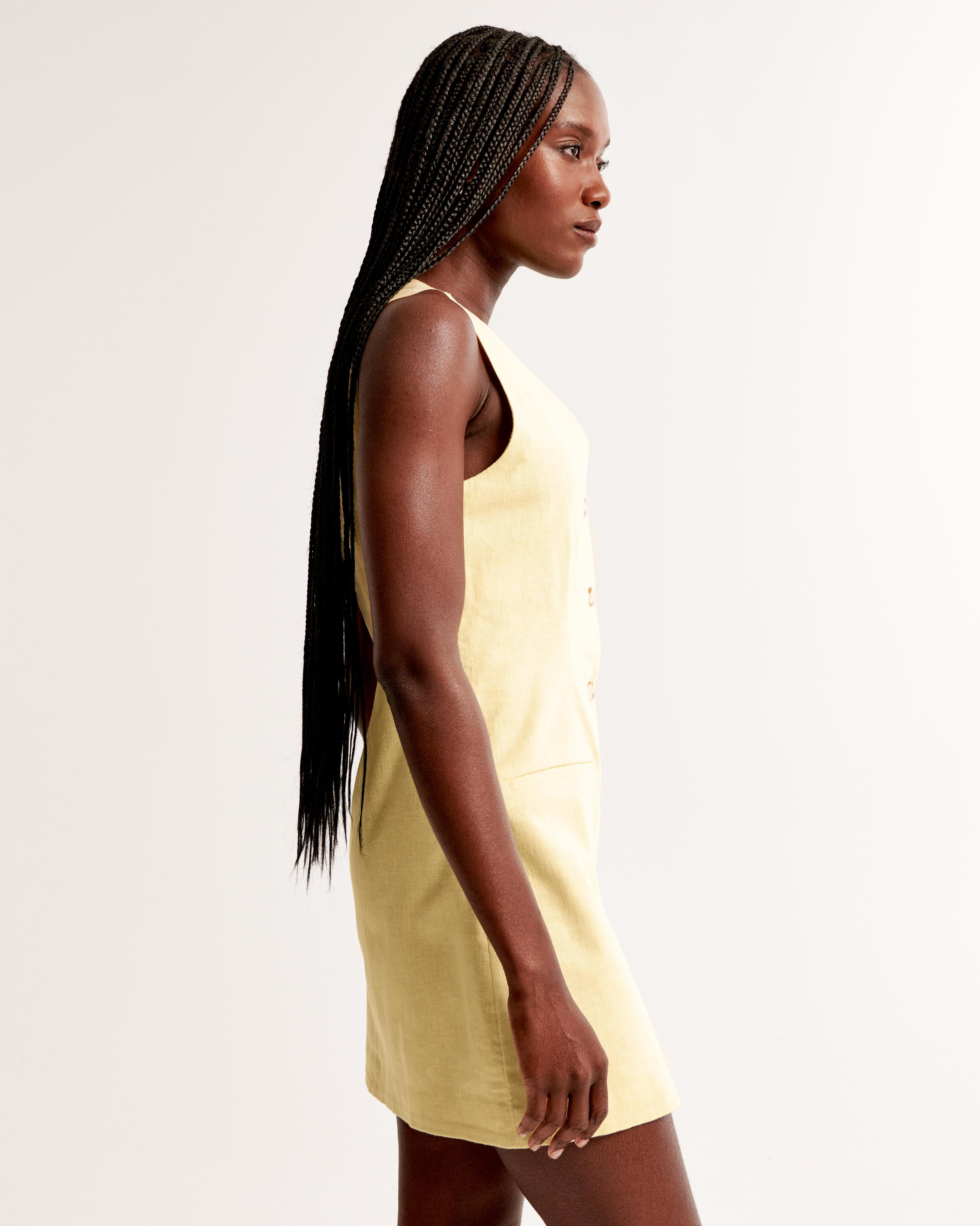 The A&F Mara Linen-Blend Vest Mini Dress Product Image