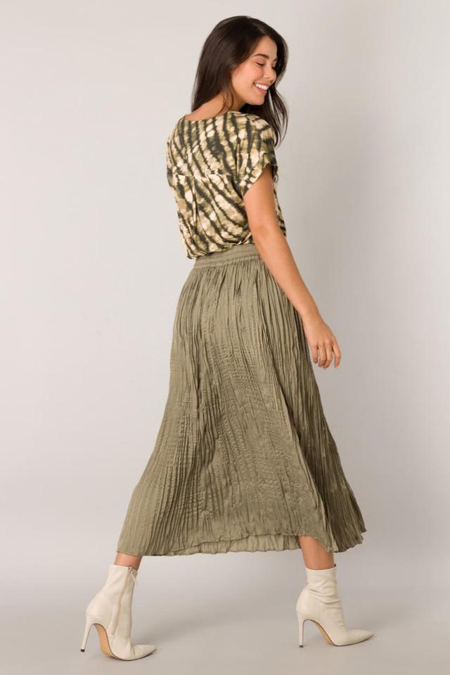 Elastic waist long skirt Product Image