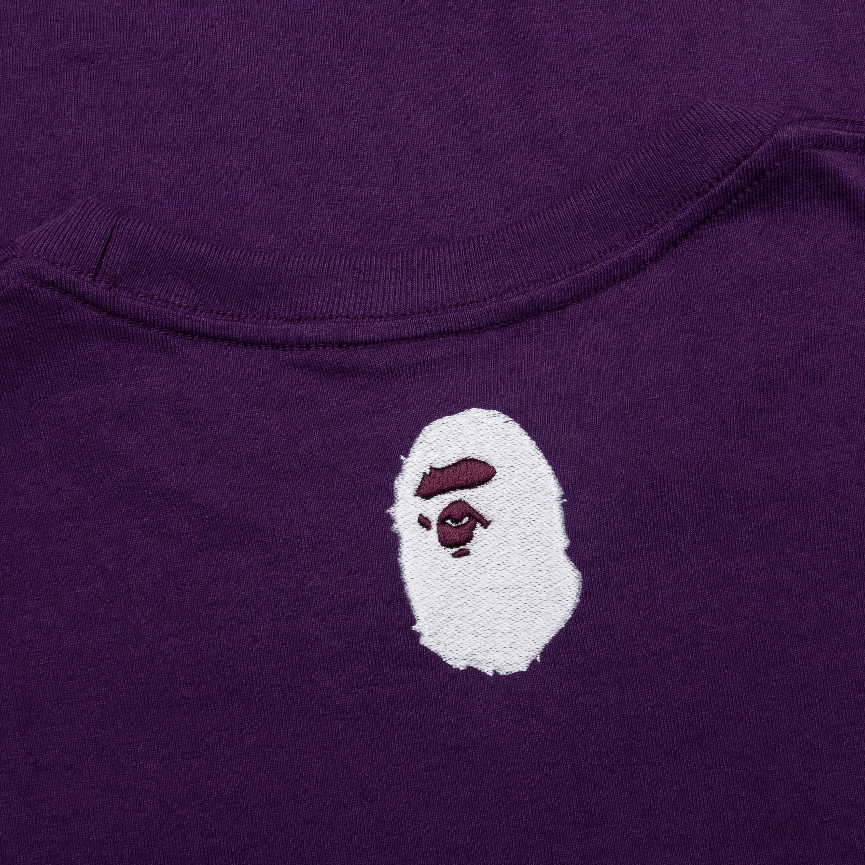 A Bathing Ape Logo Tee - Purple Male Product Image