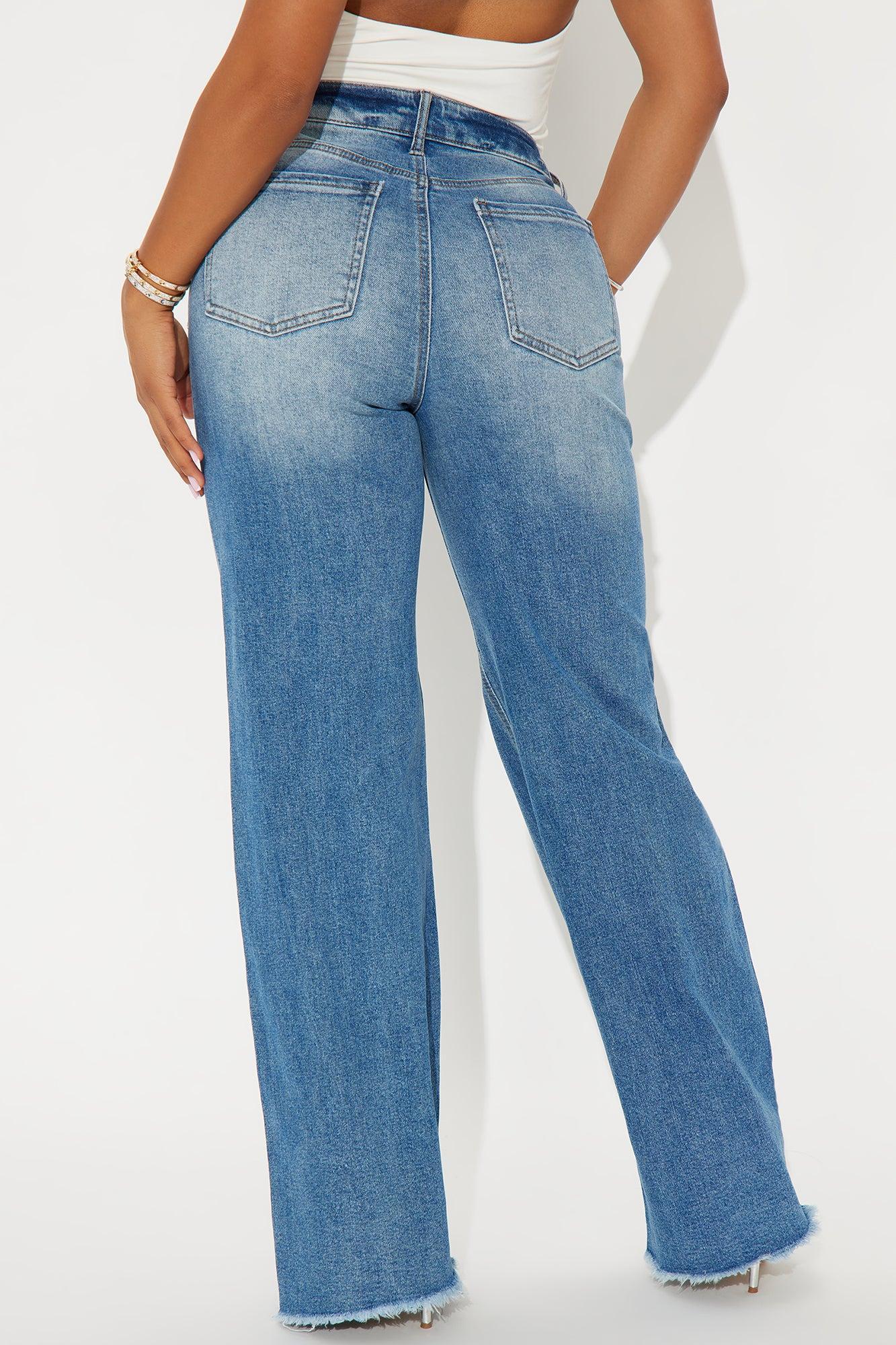 Not Playing Fair Wide Leg Jeans - Light Wash Product Image