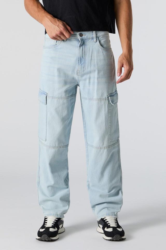 Baggy Straight Leg Cargo Jean Male Product Image