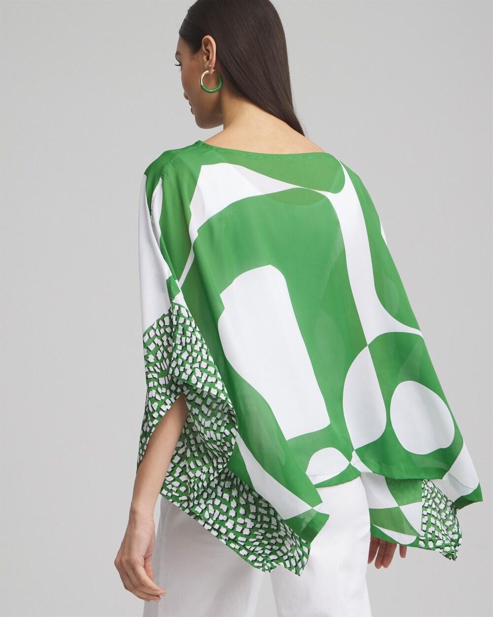 Modern Print Poncho Product Image