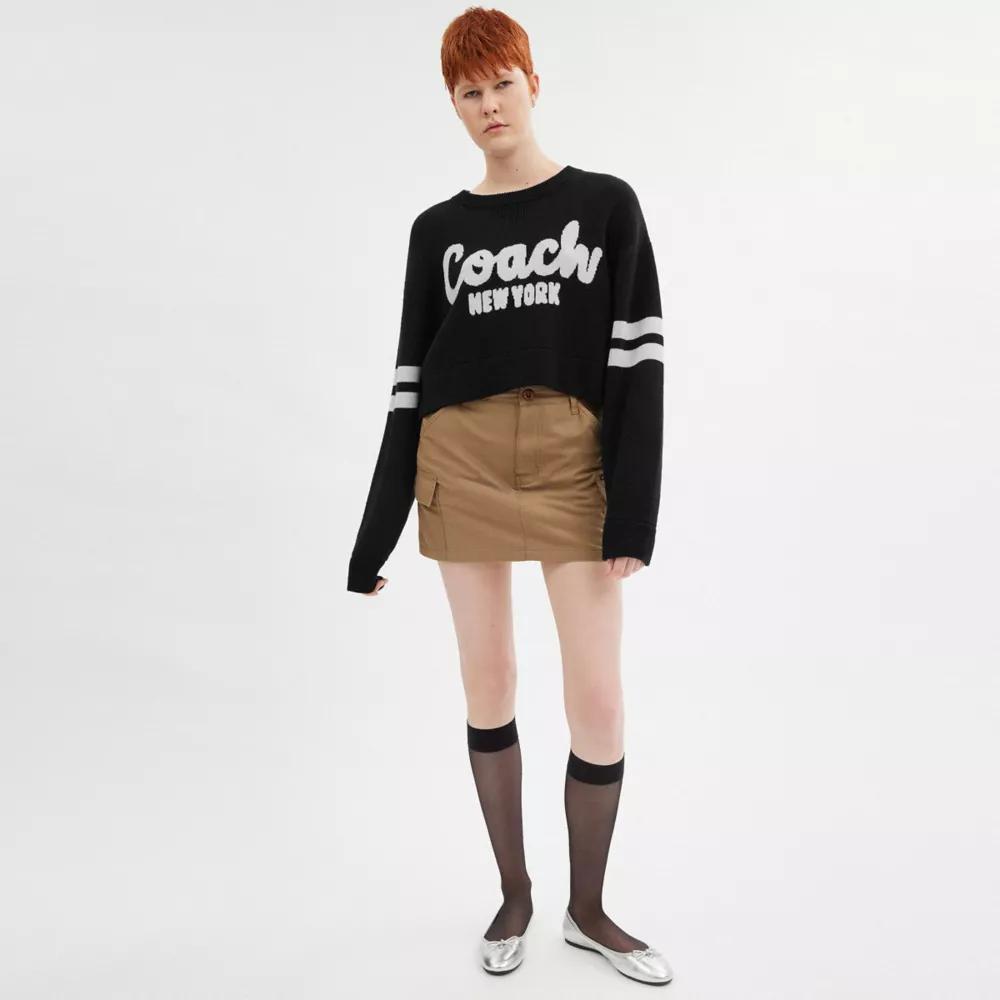 Cropped Coach Sweater Product Image