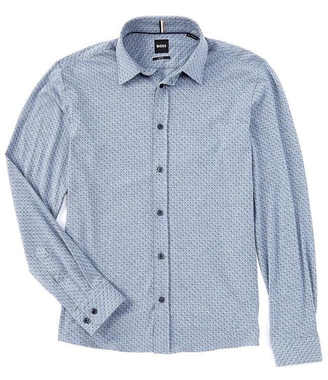 Hugo Boss BOSS Slim-Fit Stretch Roan Long Sleeve Woven Shirt Product Image