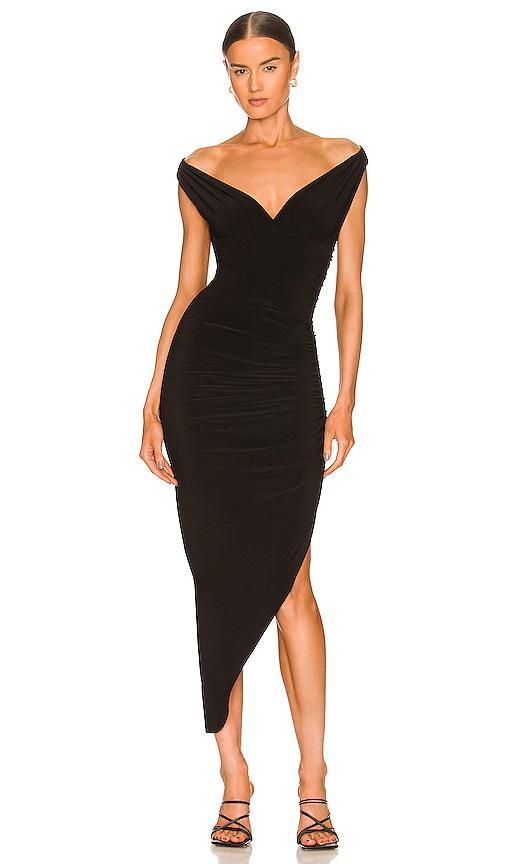 Womens Tara Draped Asymmetric Jersey Gown Product Image