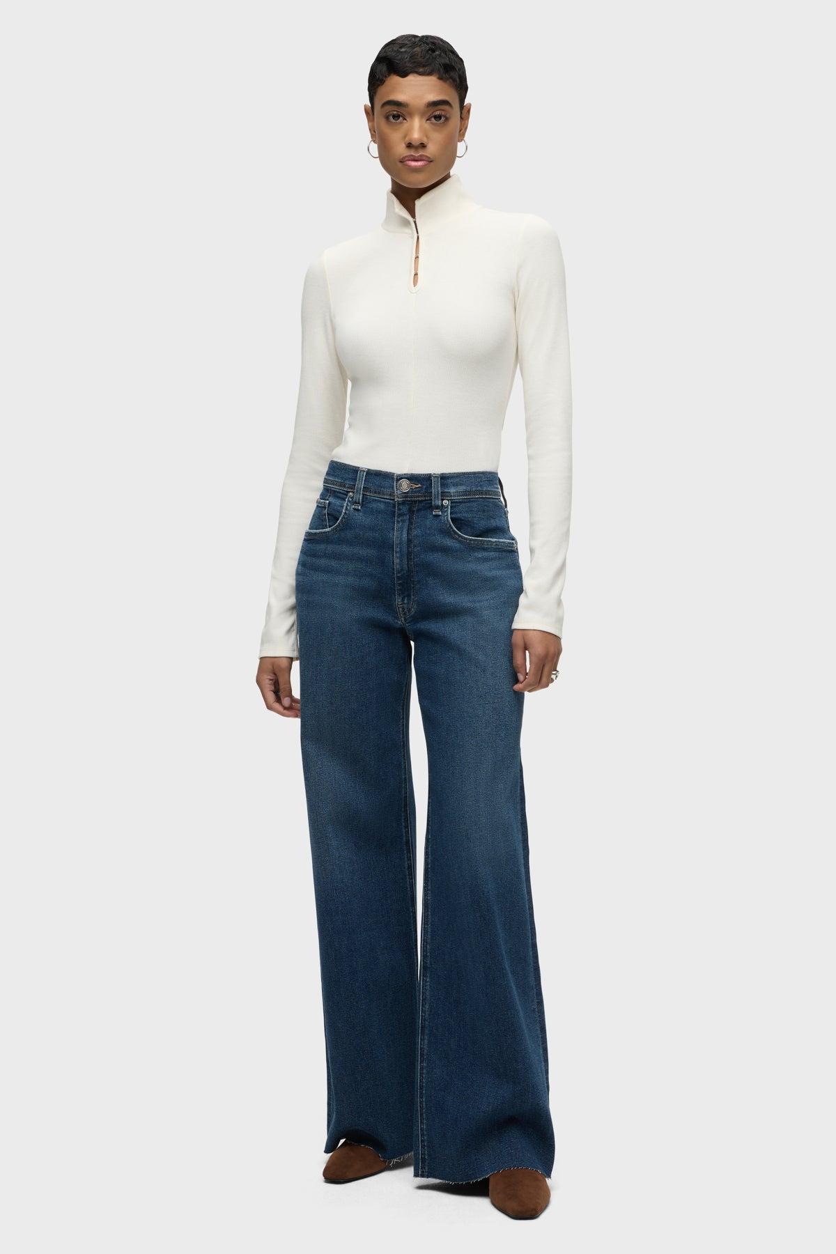 Jodie Loose Fit Wide Leg w/ Flap Jean Female Product Image