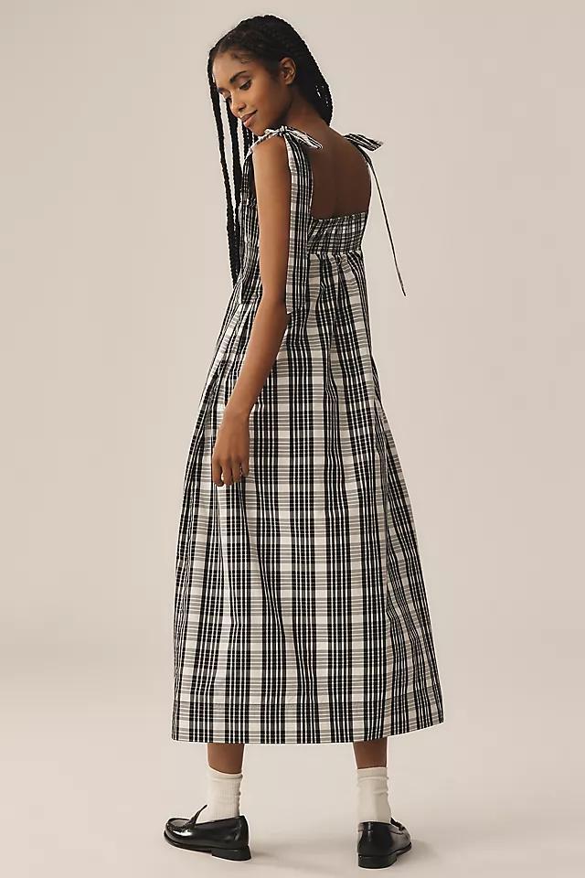 Maeve Square-Neck Tie-Strap Midi Dress Product Image