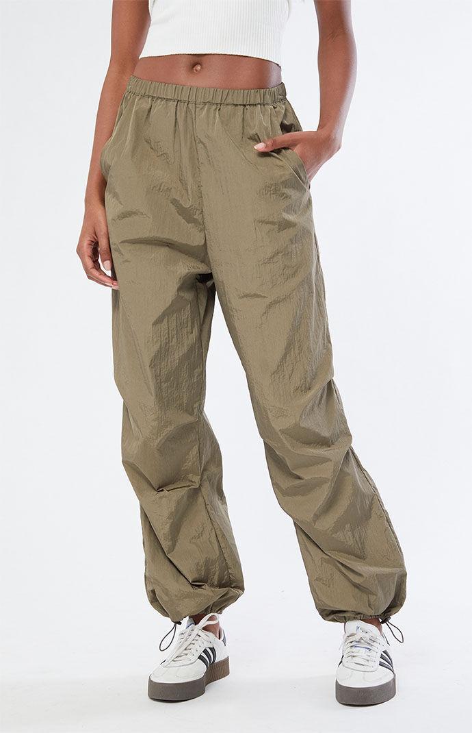 Women's Ruched Shine Baggy Pants Product Image