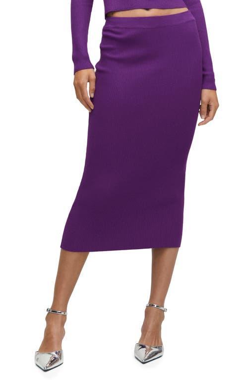 MANGO Rib Midi Sweater Skirt product image