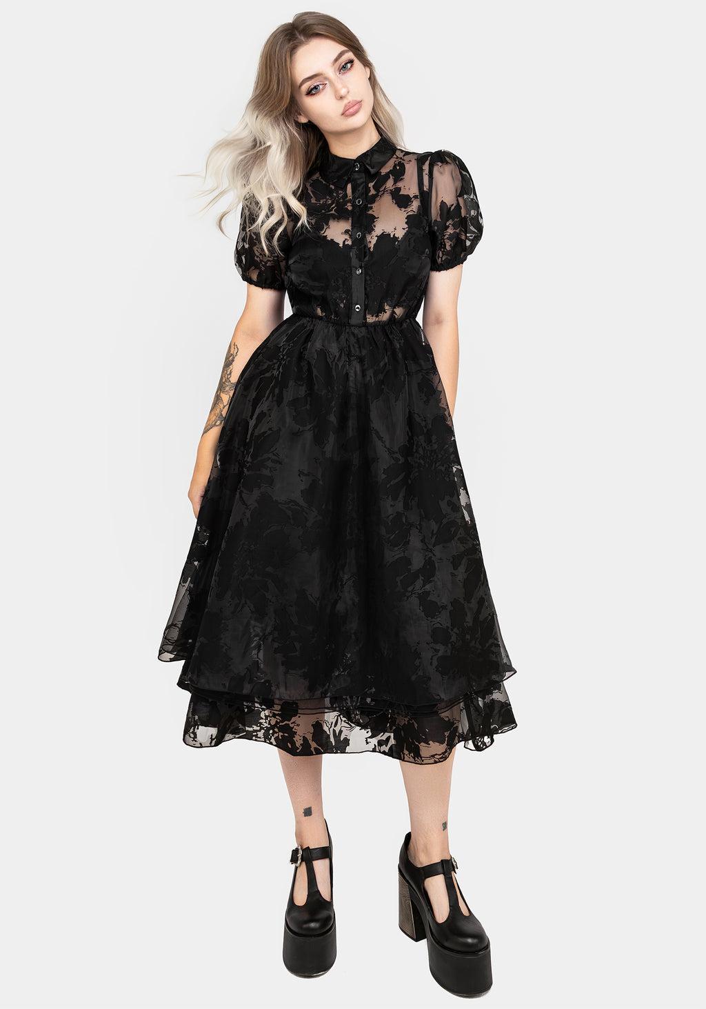 Spectre Layered Midi Shirt Dress Product Image