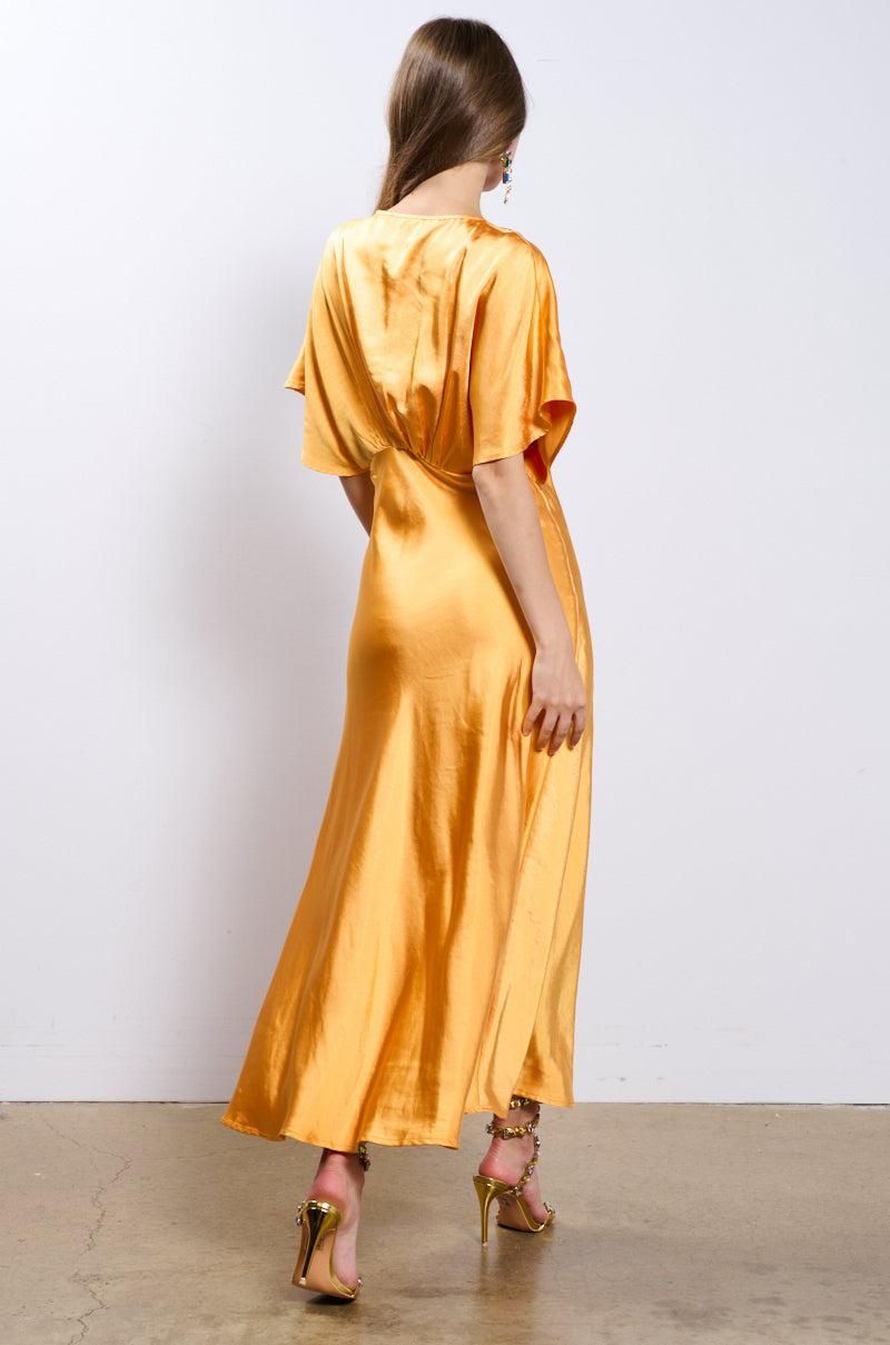 MAD IN LOVE SATIN MAXI DRESS Product Image