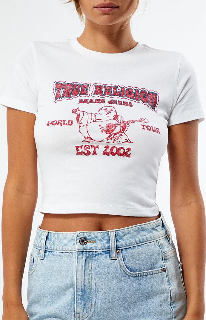 True Religion Womens Short Sleeve Heritage Baby Tee Product Image