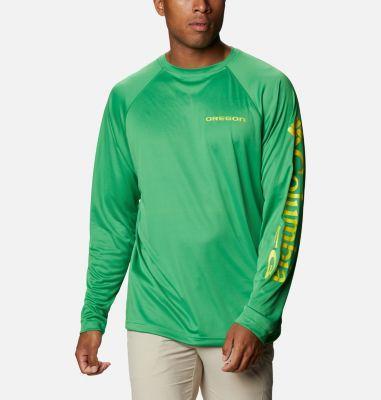 Columbia Men's Collegiate PFG Terminal Tackle Long Sleeve Shirt - Oregon- Product Image