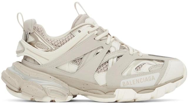 BALENCIAGA Beige Track Sneakers In Light Beige Product Image