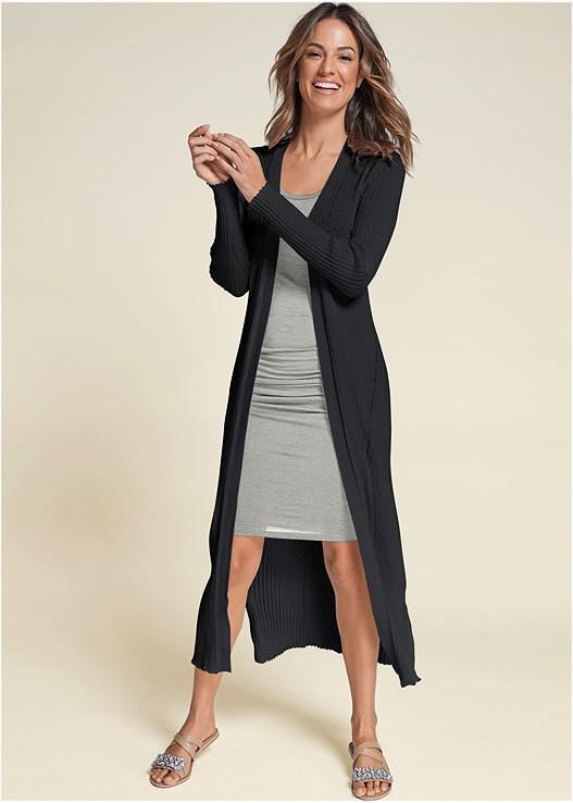 Long Ribbed Duster Product Image