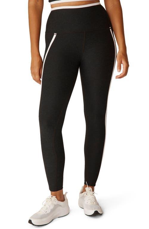 Beyond Yoga Spacedye New Moves High Waisted Midi Legging in Black. Product Image