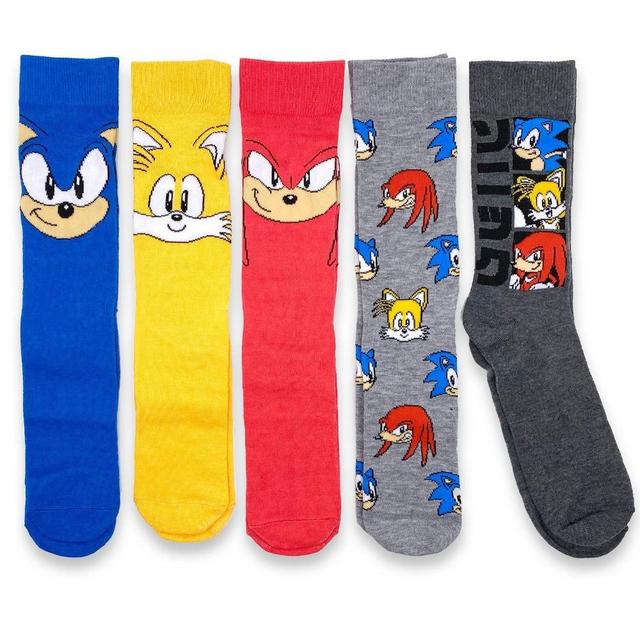 Sonic the Hedgehog 5pk Mens Casual Crew Socks Product Image