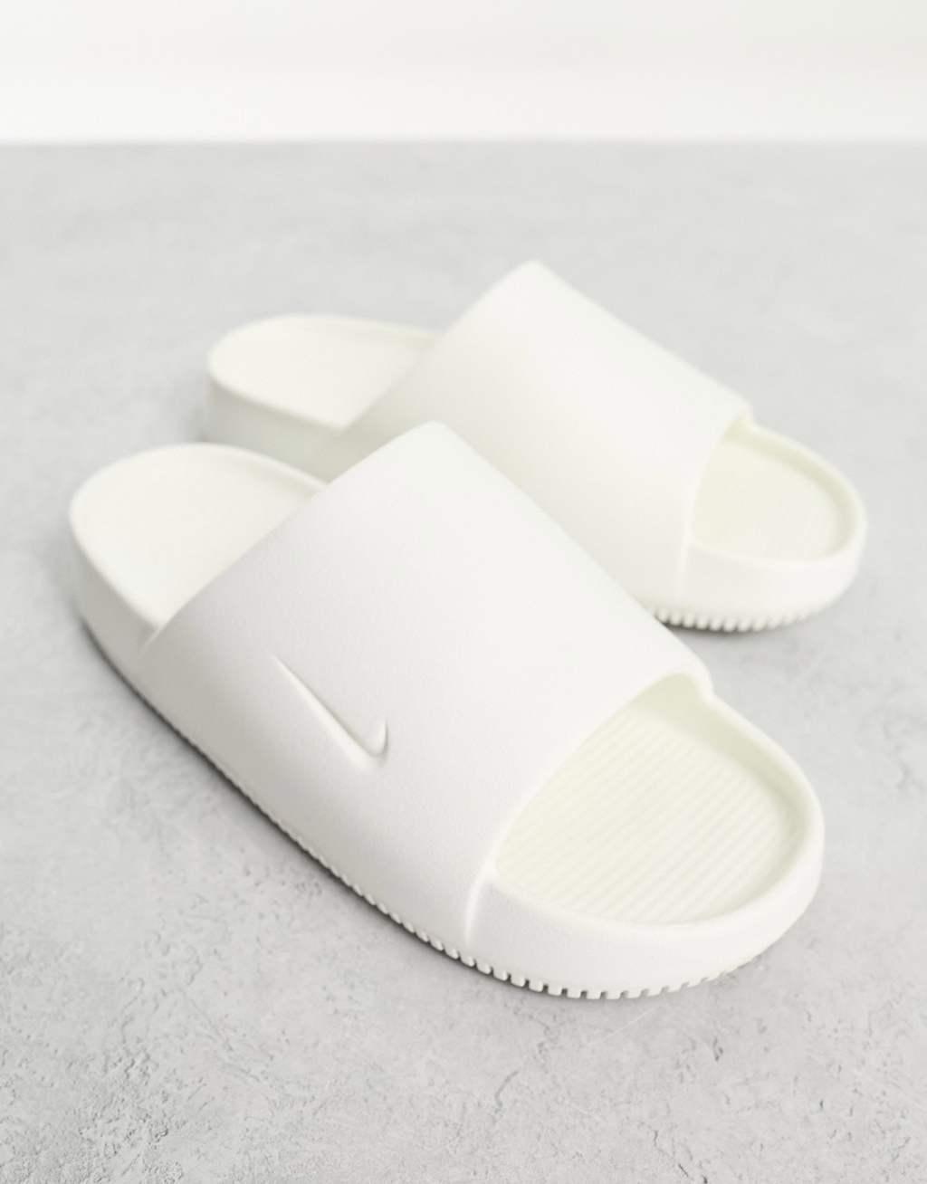 Nike Calm Slides in off white  Product Image