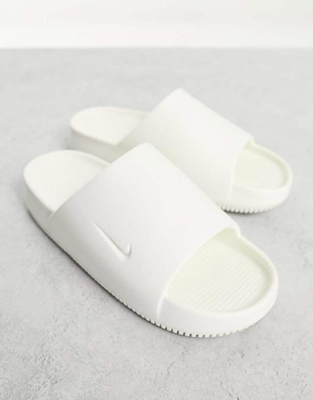 Nike Calm Slides in off white  Product Image