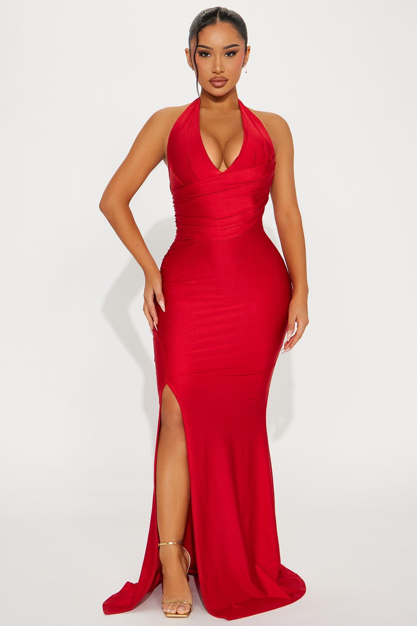 Stirring It Up Maxi Dress - Red Product Image