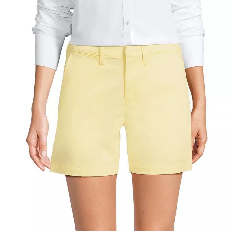 Womens Lands End Classic 7-in. Chino Shorts Product Image