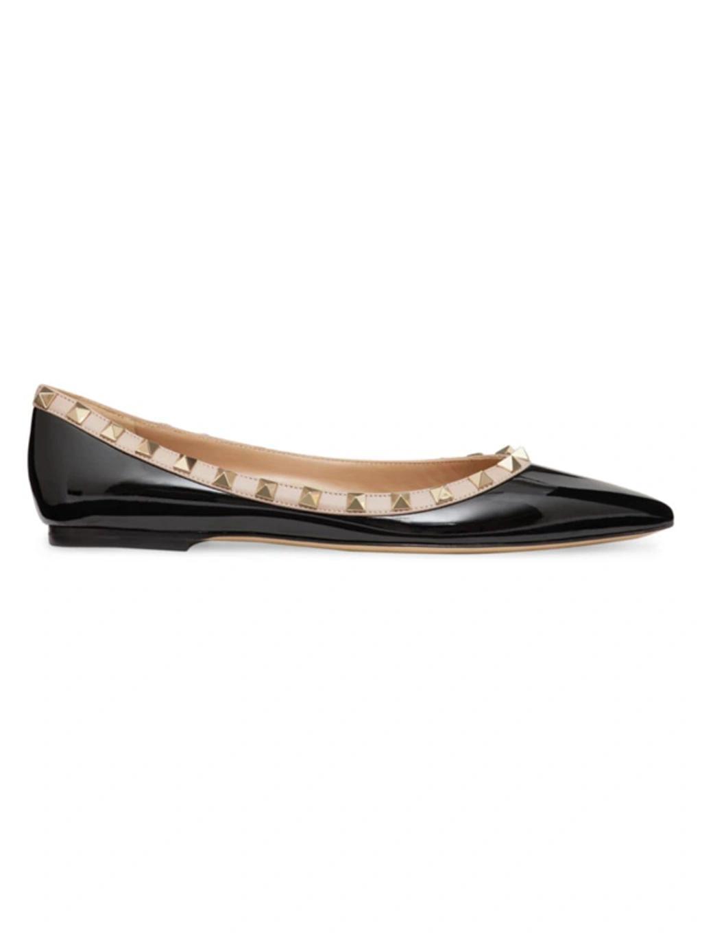 Flat Shoes In Black Poudre Product Image