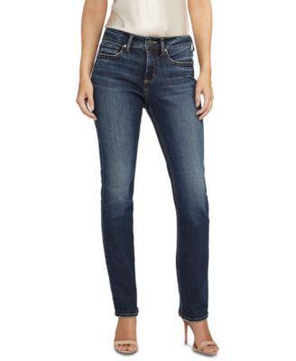 Silver Jeans Co. Womens Suki Curvy-Fit Straight-Leg Jeans Product Image