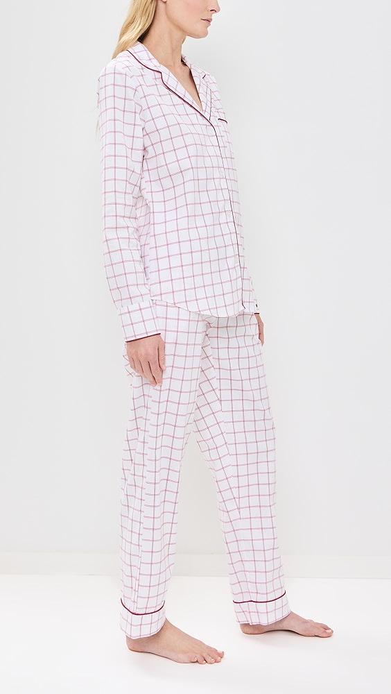 Petite Plume Garnet Tattersall Women's Pajama Set | Shopbop Product Image