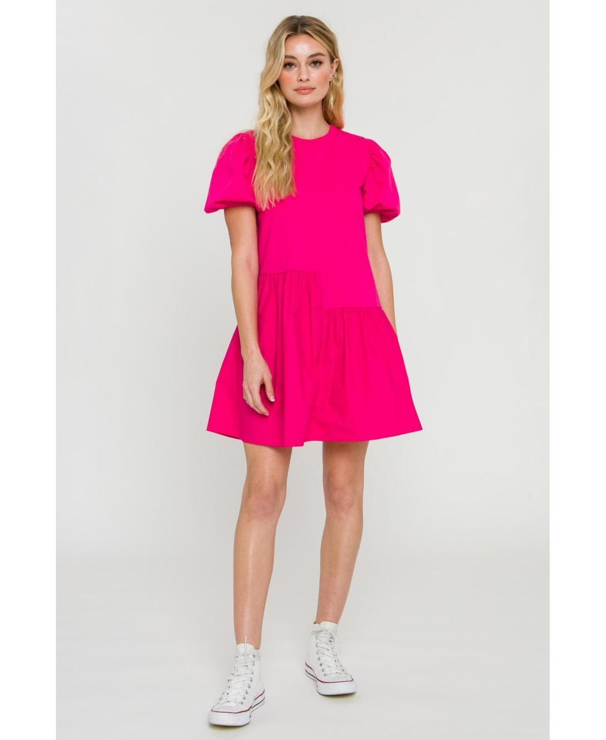 English Factory Womens Knit Woven Mixed Dress Product Image