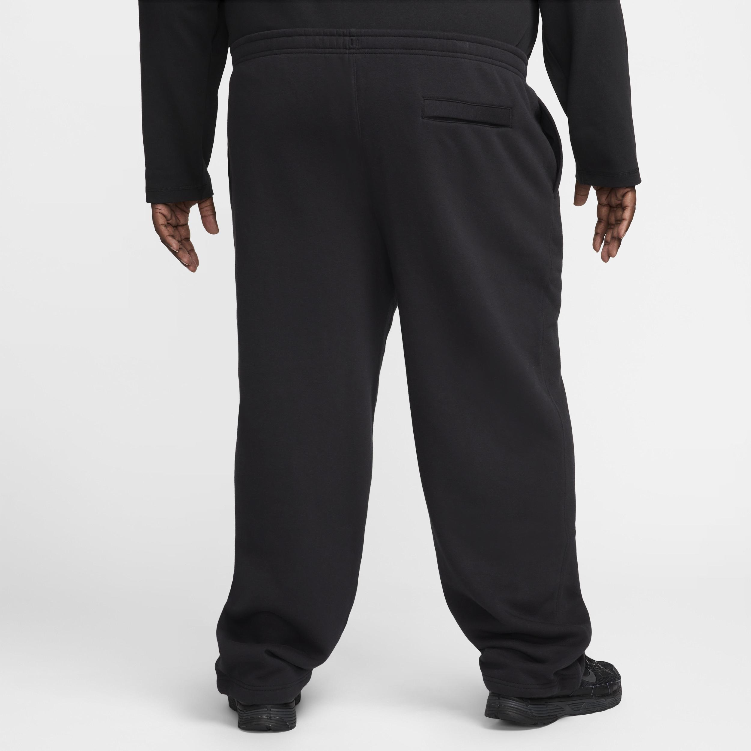 Nike Mens Nike Club BB Fleece Bungee Pants - Mens Black/White Product Image